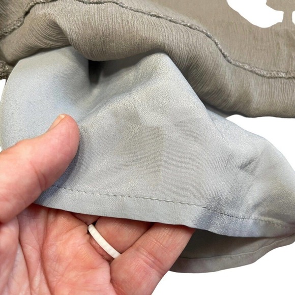 J Crew 100% Silk Gray Long Sleeve Size 2 Dress With Pockets Retails $168 - Picture 9 of 12